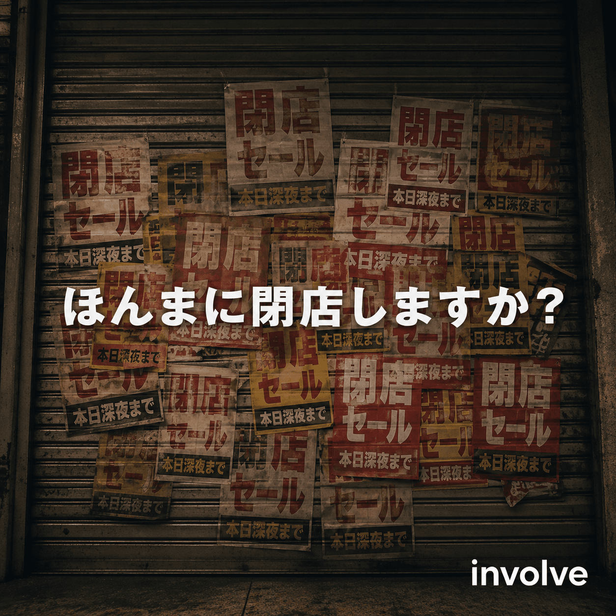 その「閉店セール90%オフ」、ほんまに閉店しますか?